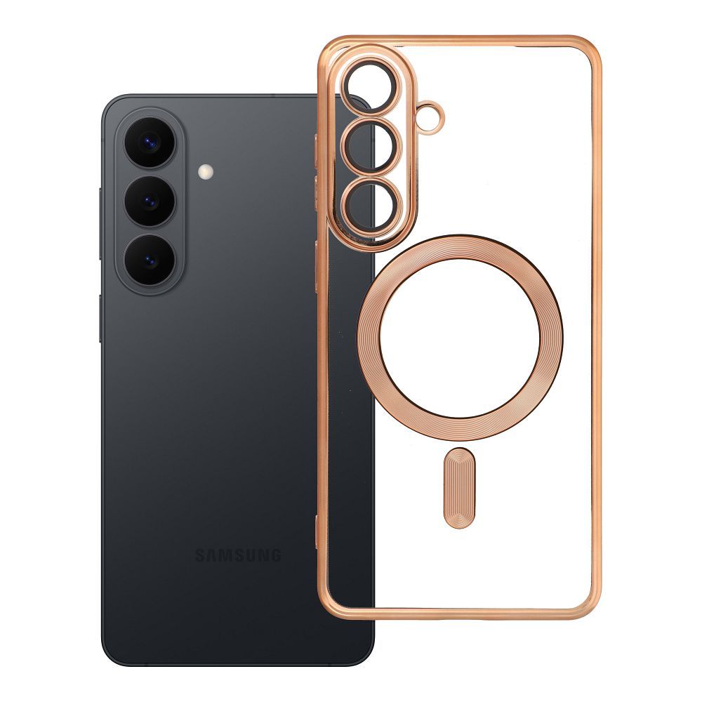 Suojakuori Samsung S26 PLUS:lle Electro Mag Cover yhteensopiva MagSafen kanssa kultainen