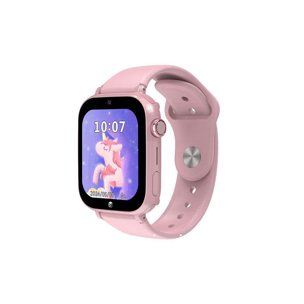 Lasten älykello Forever Smartwatch GPS WiFi 4G Kids Look Me! 3 KW-520 vaaleanpunainen