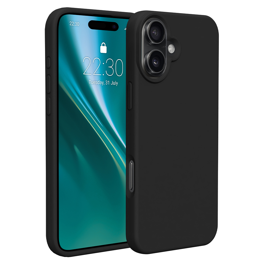 Etteri Silicone case for iPhone 16 Plus 6,7" black