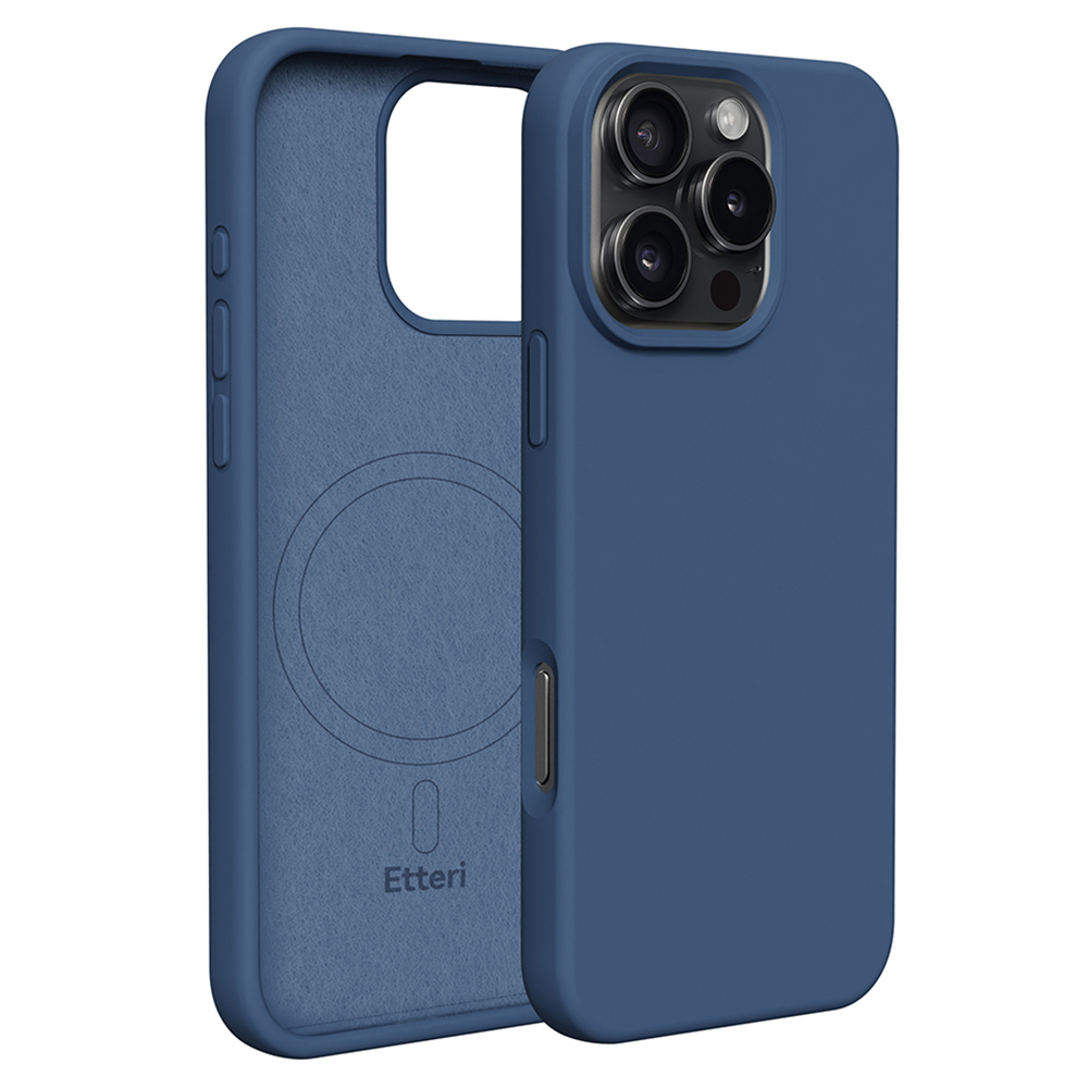 Etteri Silikoninen Mag suojakuori iPhone 16 Pro Max 6,9:lle tummansininen