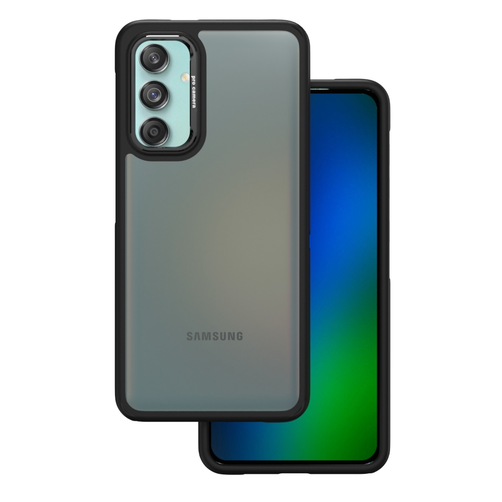 Crystal Black -kuori Samsung Galaxy M55 5G musta