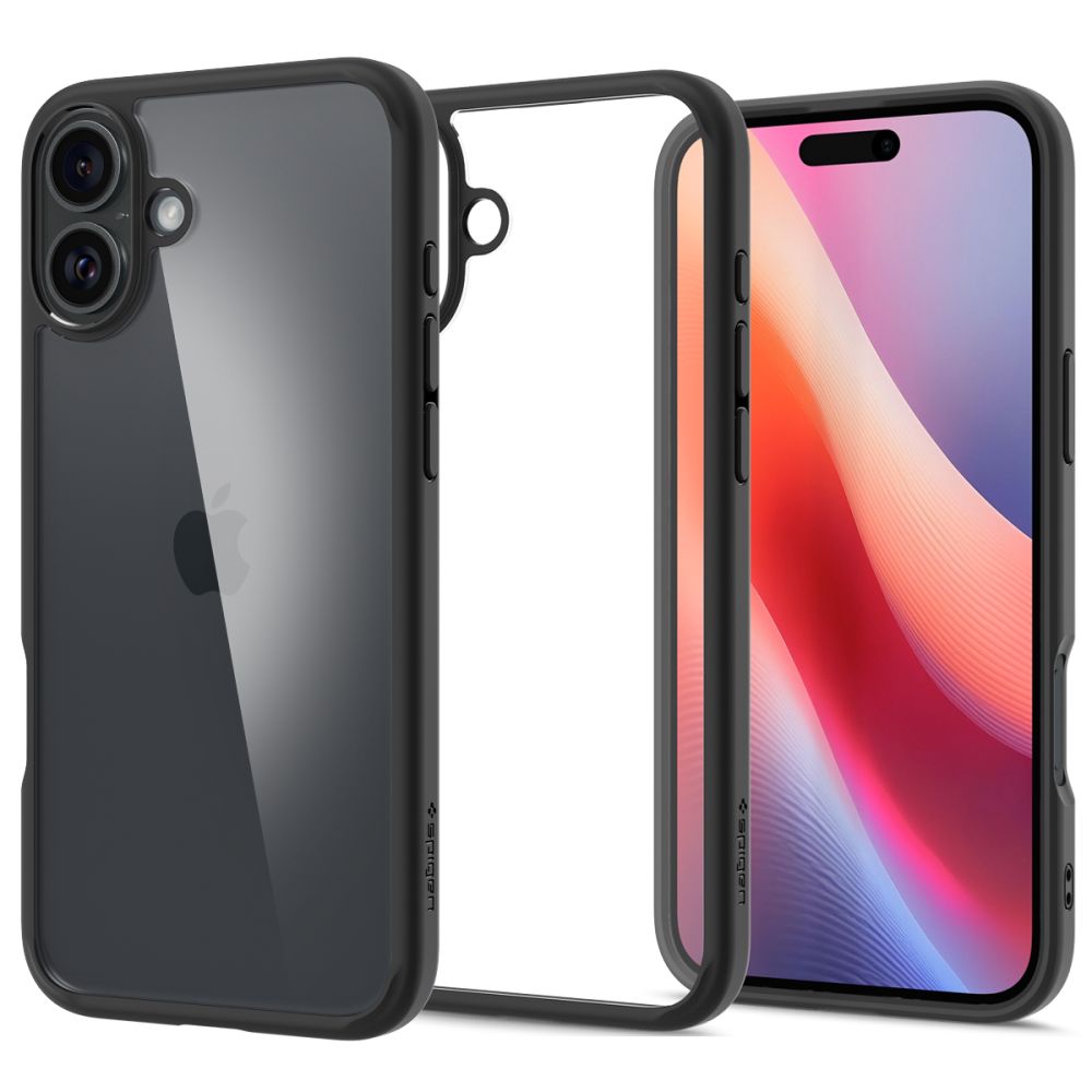 Spigen Ultra Hybrid Suojakuori iPhone 16 6,1 mattamusta