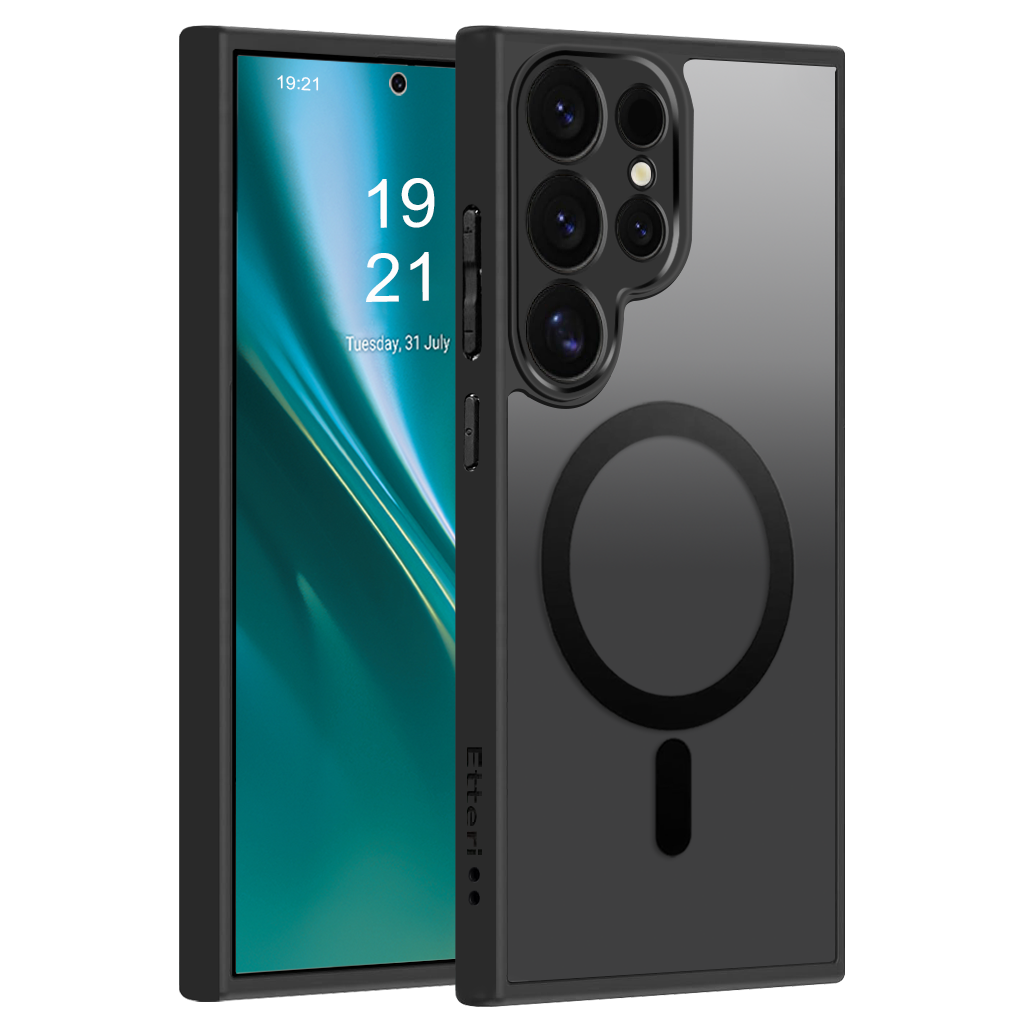 Etteri matta magneettikuori Samsung Galaxy S24 Ultra musta