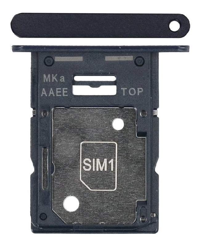 SIM-kortin pidike Samsung A155 A15 4G Brave Black alkuperäinen (service pack)