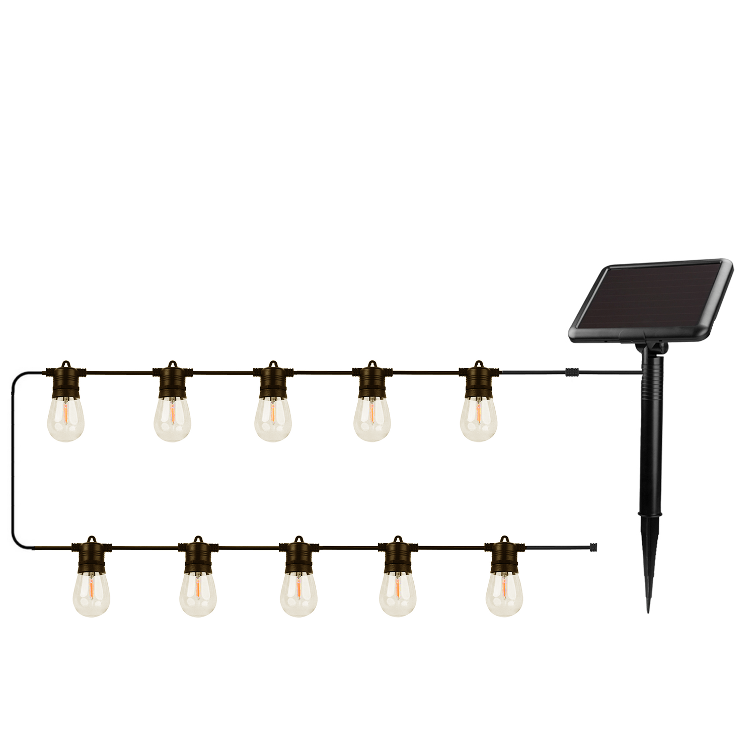 Forever Light LED aurinkokenno valoketju SUNARI FLS-60 7,5m 10 polttimoa IP44