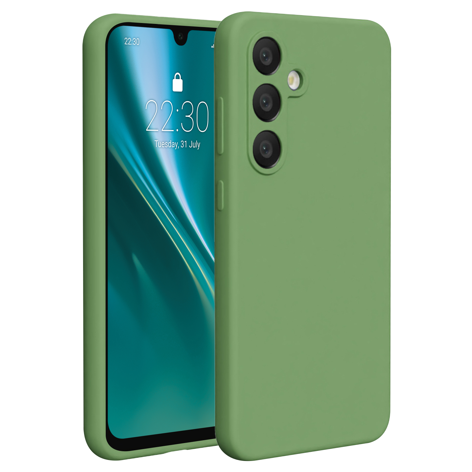 Etteri Silicone case for Samsung Galaxy S24 FE light green