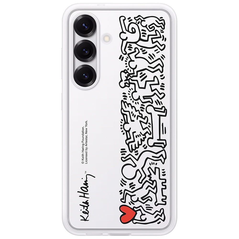 Samsung Flipsuit suojakuori Samsung Galaxy S25+ -puhelimelle valkoinen