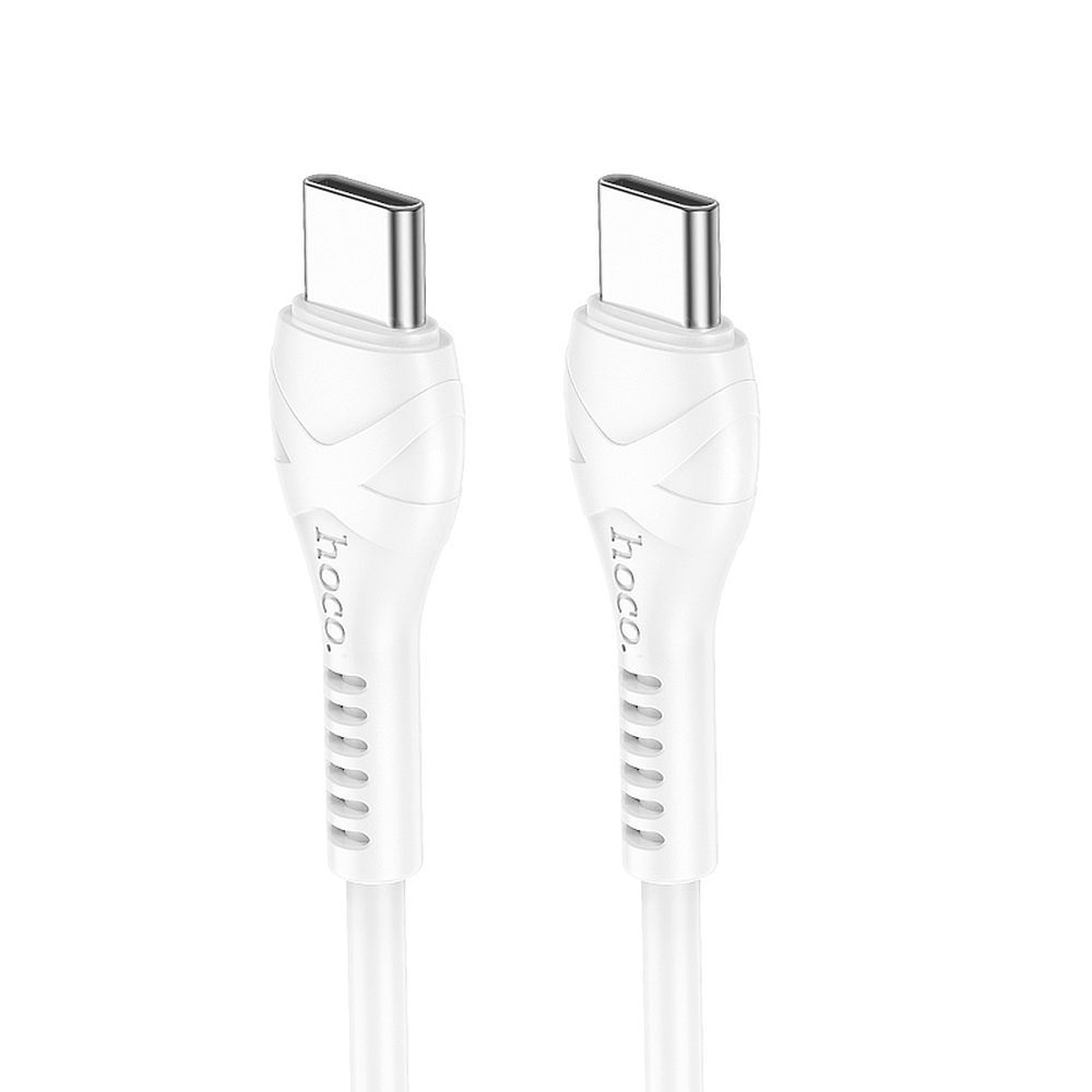 Hoco USB-C - USB-C -kaapeli PD 60W 1 m X37 valkoinen