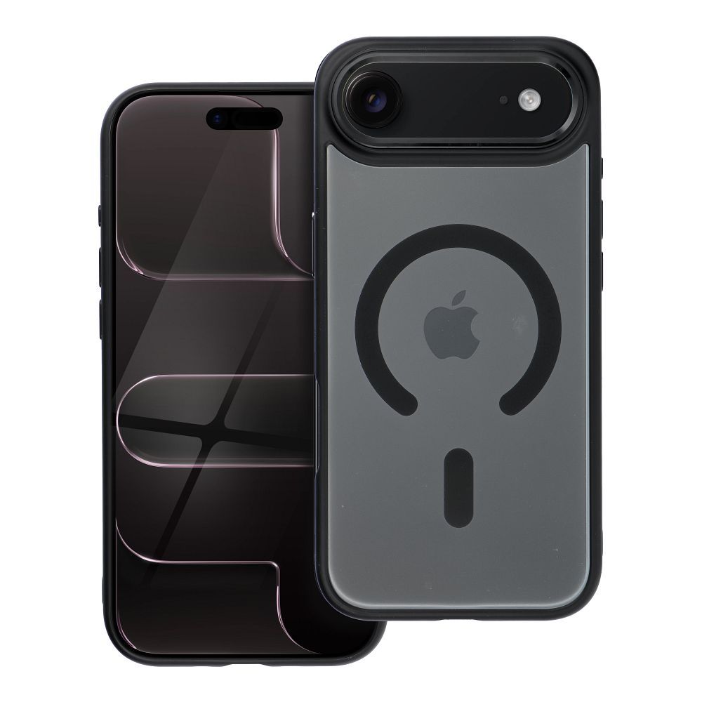 Matte Mag Cover -suojakuori iPhone 17 AIR:lle, MagSafe-yhteensopiva, musta