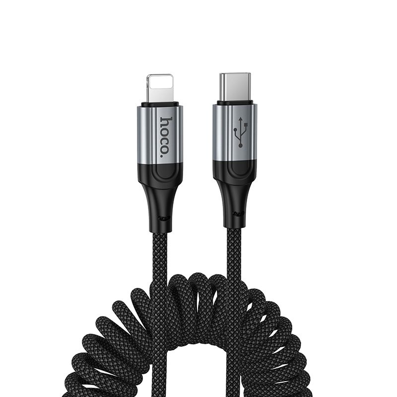 Hoco X121 kaapeli USB C - Lightning PD 2,4A 1,5 m musta