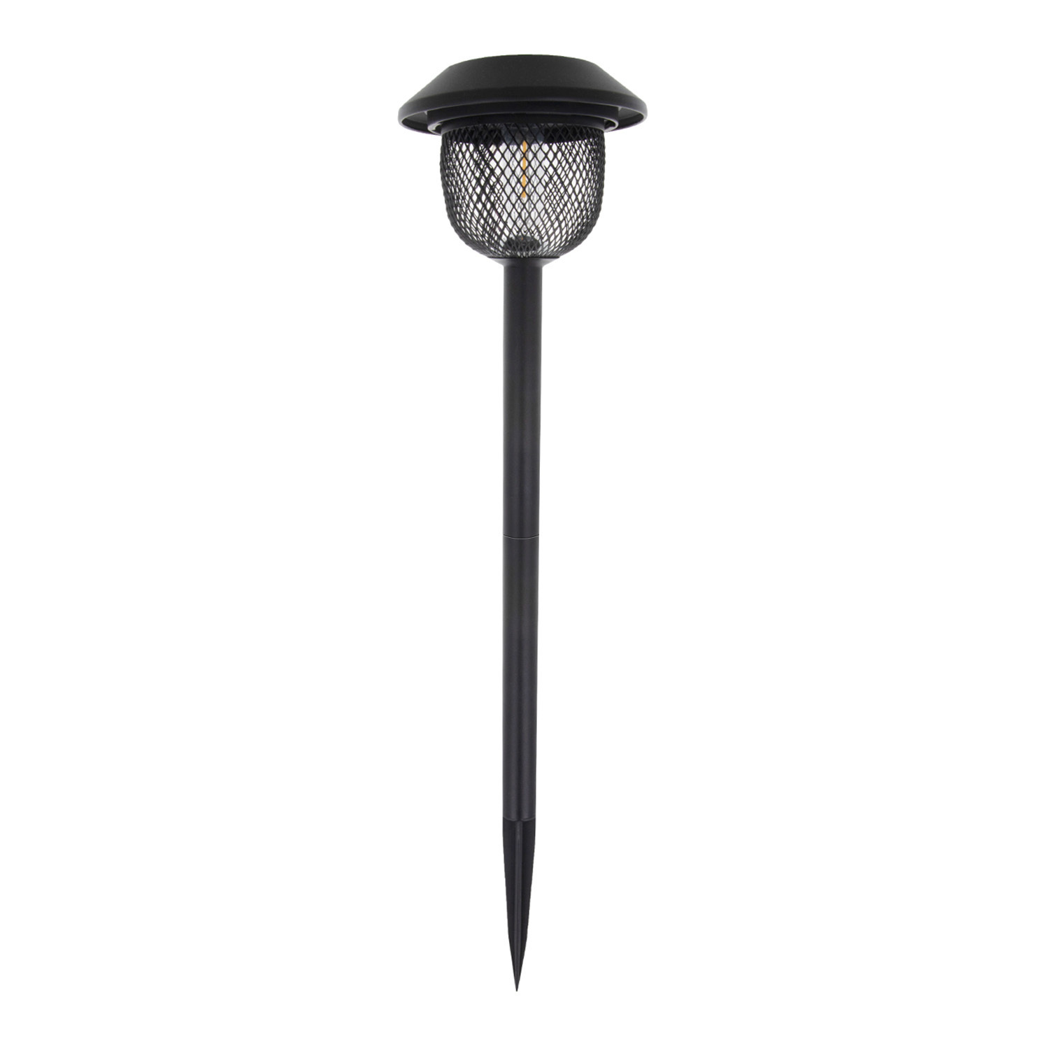 Forever Light Aurinkoenergia LED-lamppu teräspylväs SUNARI FLS-30 musta