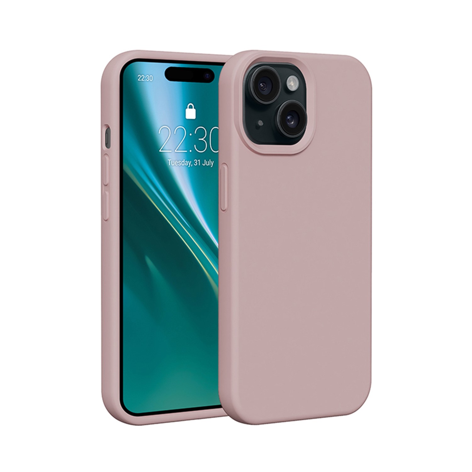 Etteri silikonikuori iPhone 15 6,1 vaaleanpunainen