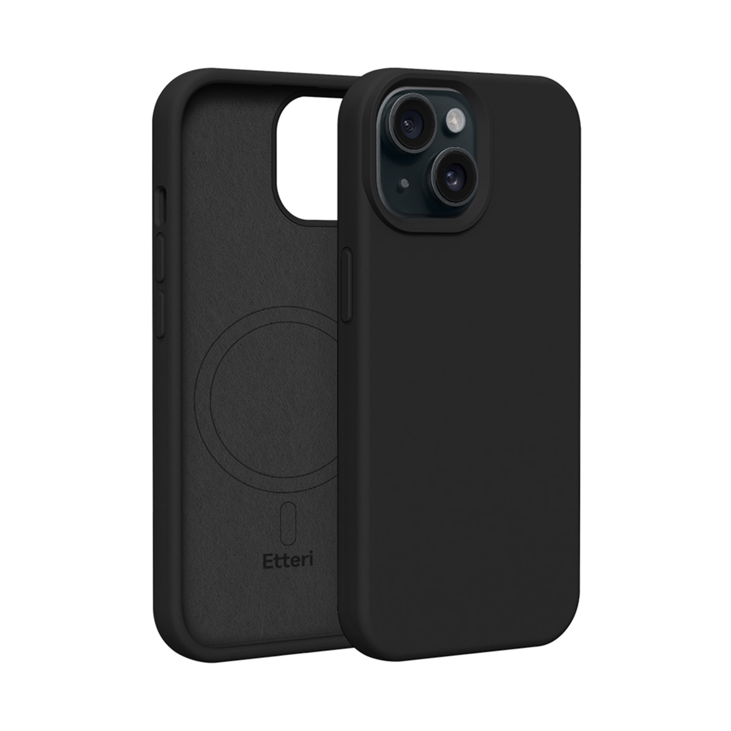 Etteri Silicone Mag case for iPhone 15 6,1" black