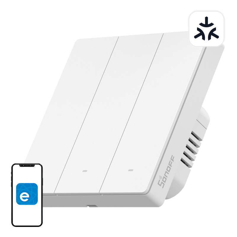SONOFF M5-3C-86W WiFi Matter älykäs seinäkytkin (3-kanavainen)