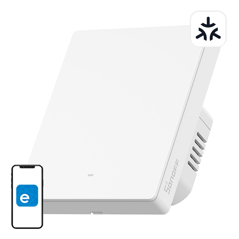 Matter SONOFF M5-1C-80W WiFi älykäs seinäkytkin (1 kanava, kehykseen)