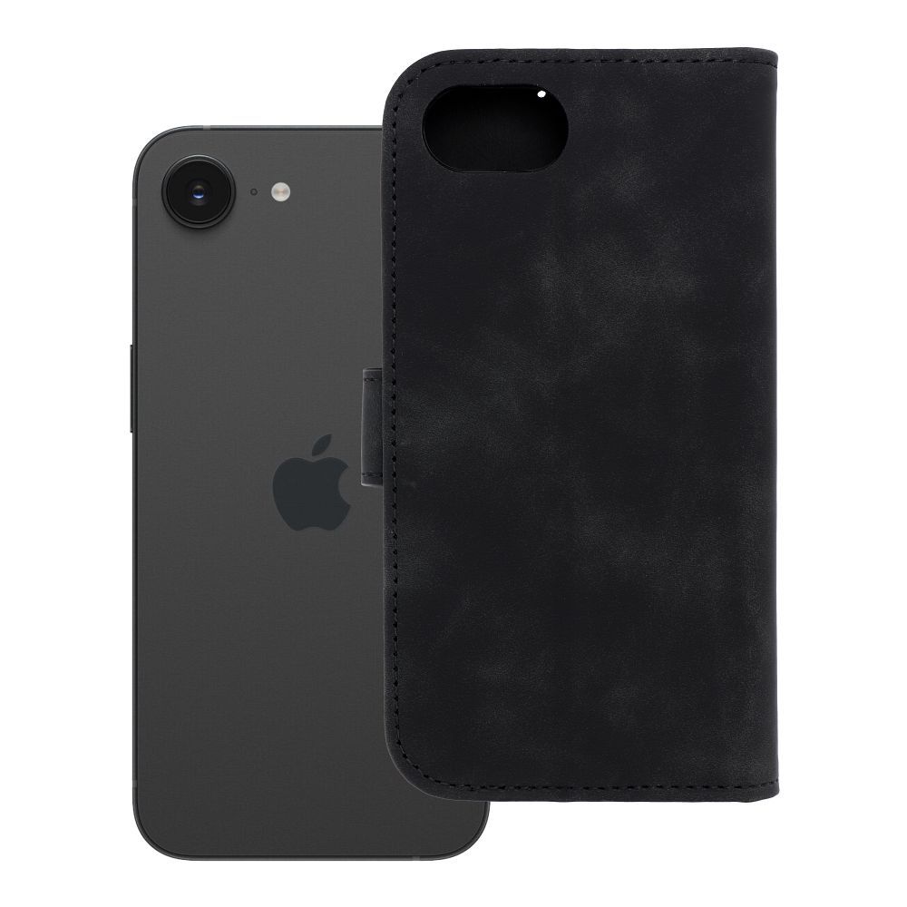 Läppäsuojakuori iPhone 16e (SE 4 2025):lle Tender Book musta