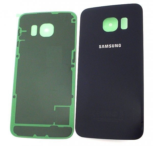 Takakuori Samsung G925F S6 Edge:lle Black Sapphire (ilman kameralasia) alkuperäinen (käytetty Grade C)