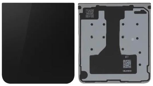 Alatakakuori Samsung F766 Z Flip 7, Jet Black, alkuperäinen (käytetty Grade A)