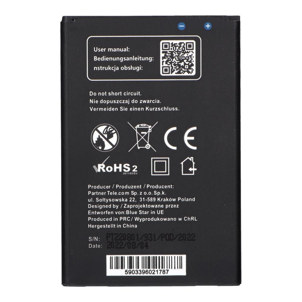 Akku LG K10:lle (2017) 2800 mAh Blue Star Premium
