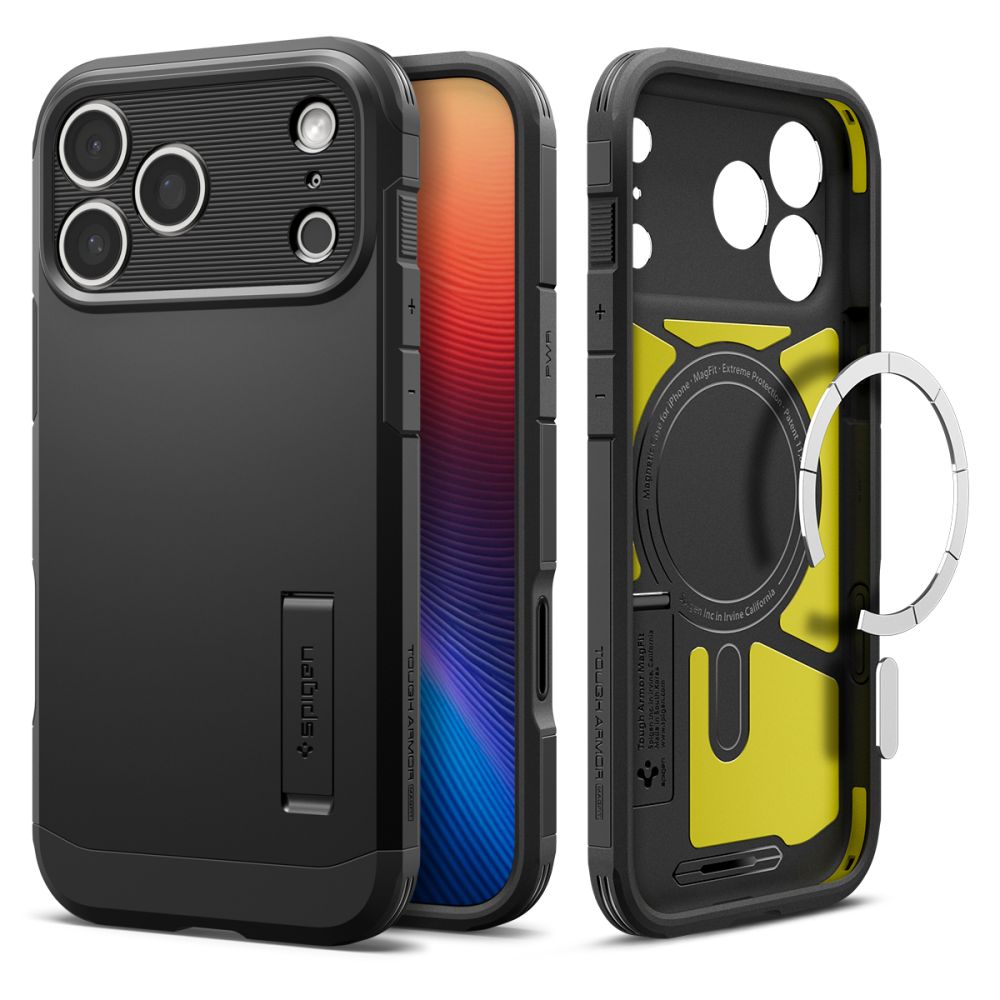 Spigen Tough Armor T Mag Magsafe Suojakuori iPhone 17 Pro:lle musta