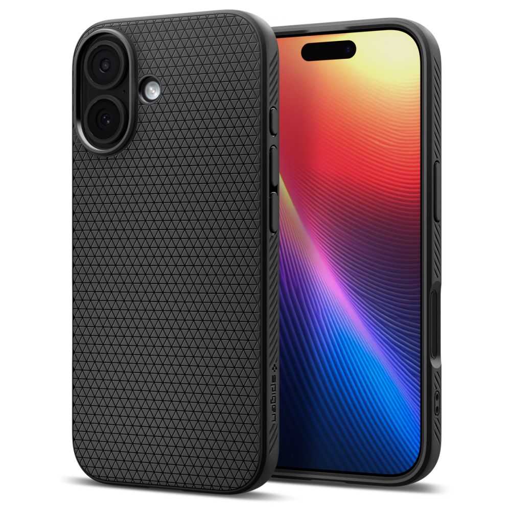 Spigen Liquid Air Suojakuori iPhone 17:lle Matte Black