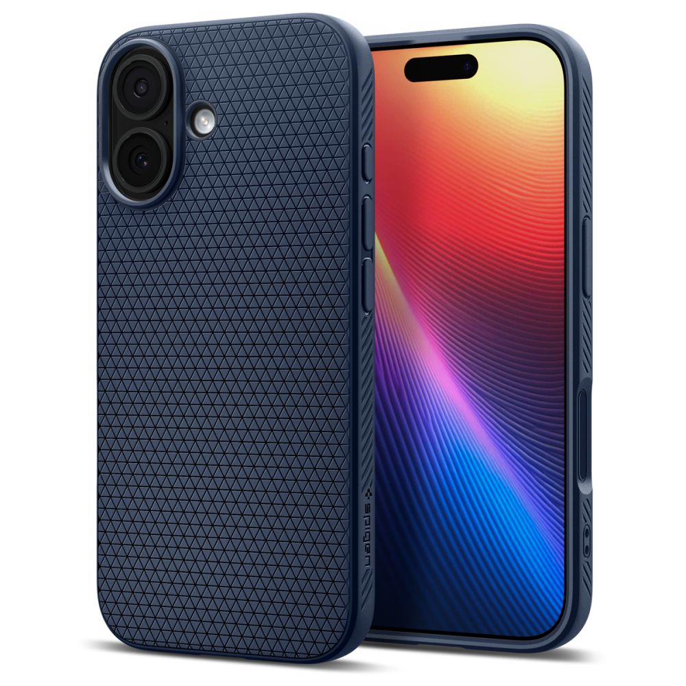 Spigen Liquid Air Suojakuori iPhone 17:lle Navy Blue