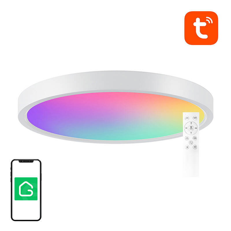 Gosund LB12 älykäs kattovalaisin 30cm WiFi/Bluetooth RGBCW 1920lm Tuya + kaukosäädin