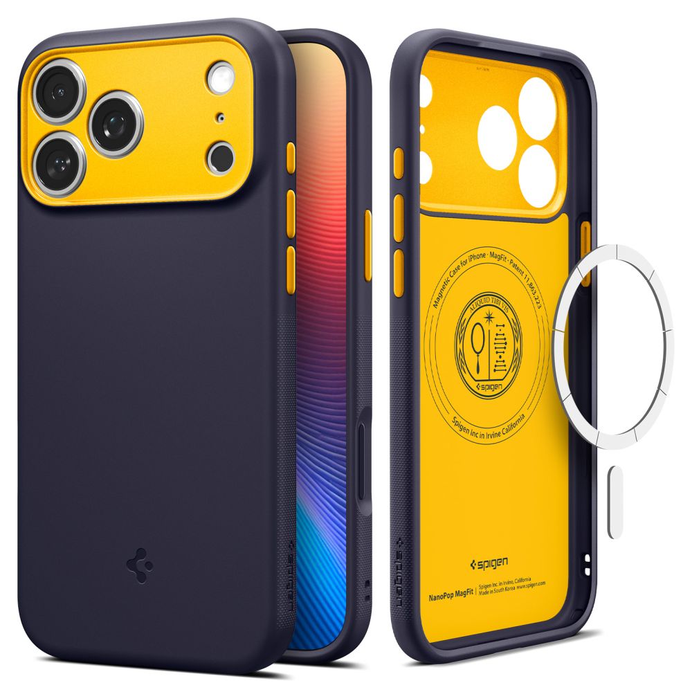 Spigen Nano Pop Mag Magsafe Suojakuori iPhone 17 Pro Max:lle Blueberry Navy