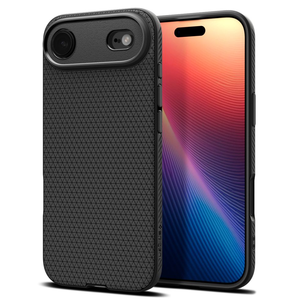 Spigen Liquid Air Suojakuori iPhone 17 Air:lle Matte Black