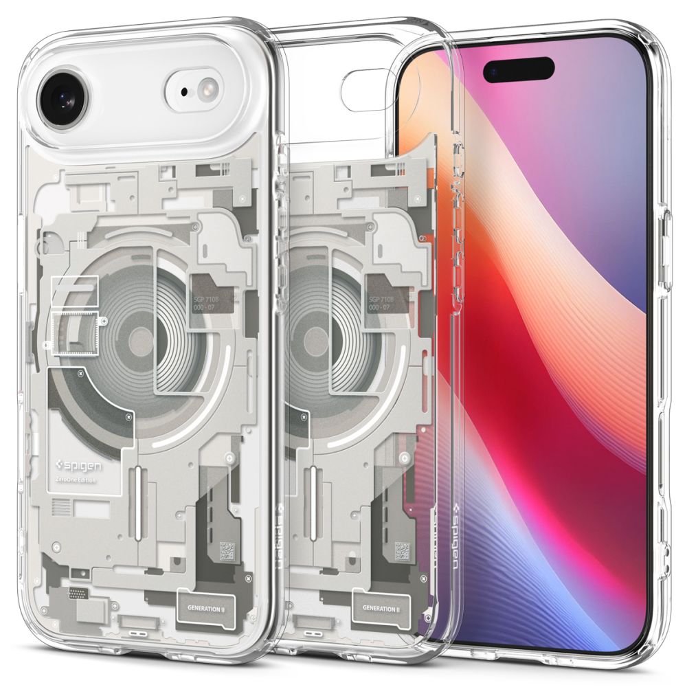 Spigen Ultra Hybrid Mag Magsafe Suojakuori iPhone 17 Air:lle Zero One Natural Titanium