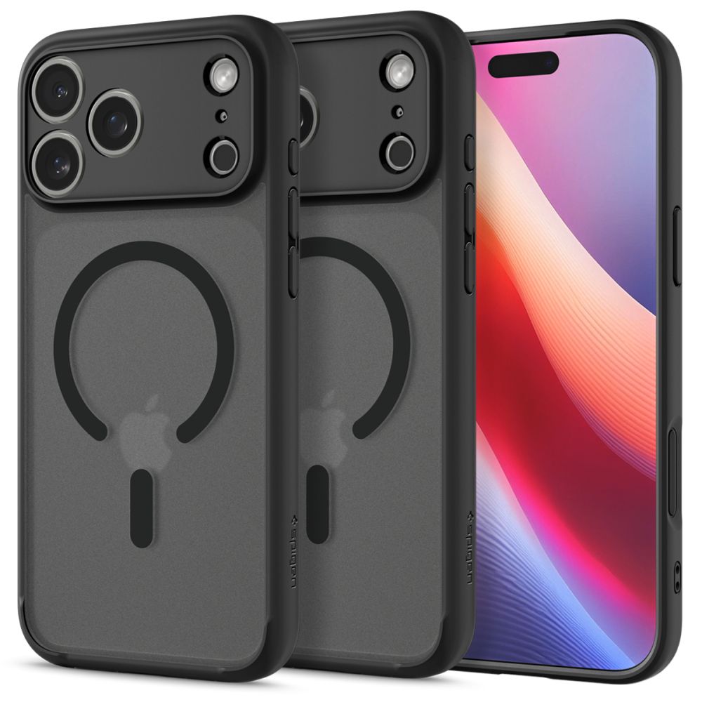 Spigen Ultra Hybrid Mag Magsafe Suojakuori iPhone 17 Pro:lle Frost musta