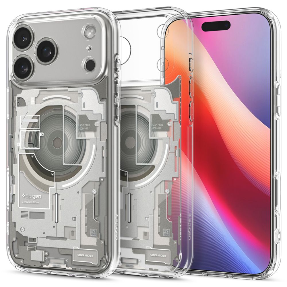 Spigen Ultra Hybrid Mag Magsafe Suojakuori iPhone 17 Pro:lle Zero One Natural Titanium