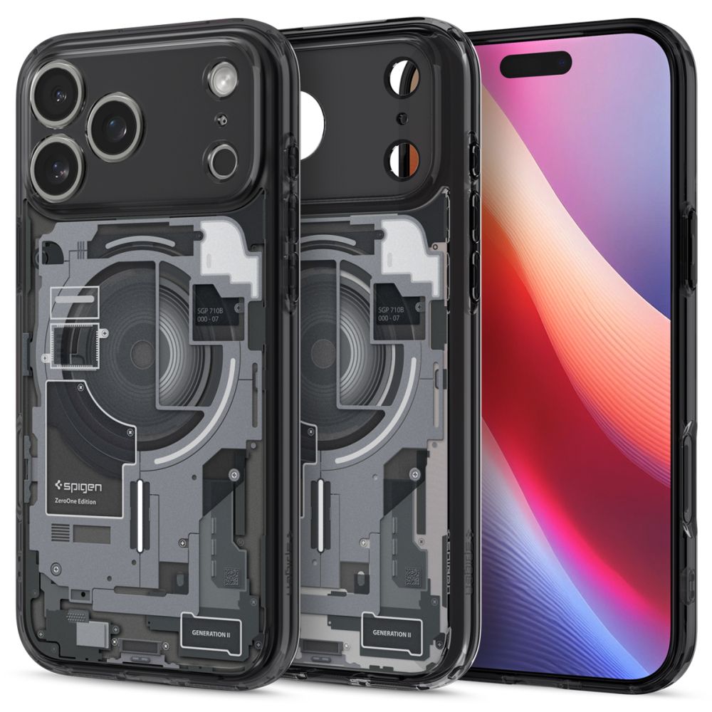 Spigen Ultra Hybrid Mag Magsafe ACS10353 Suojakuori iPhone 17 Pro:lle - Zero One musta