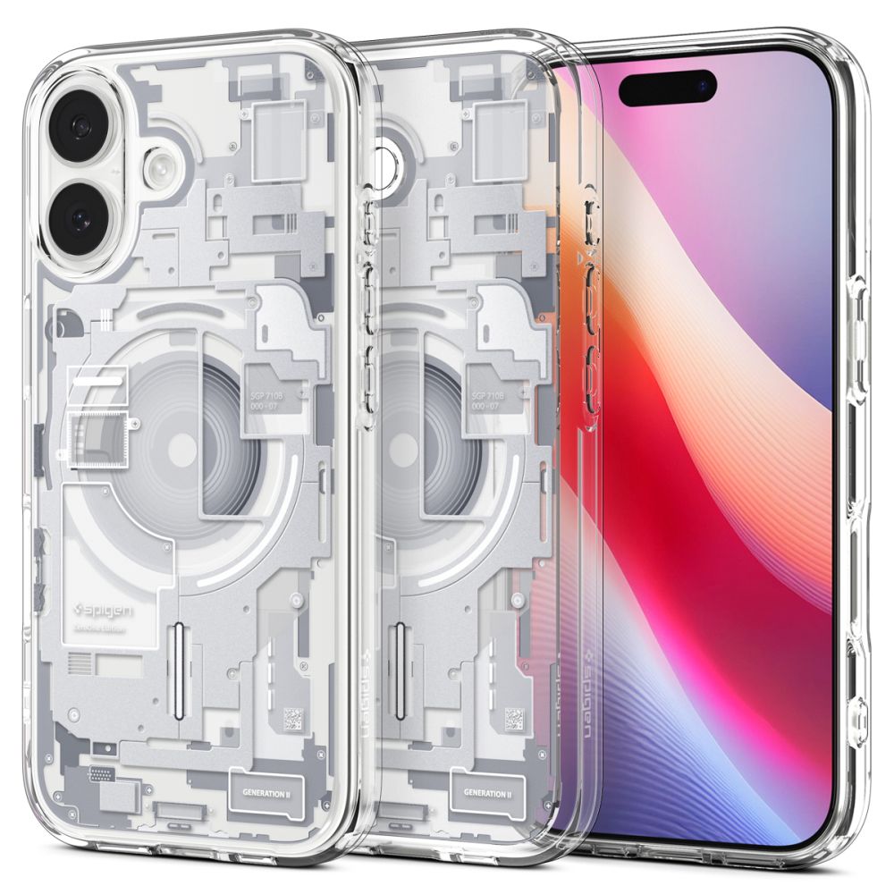 Spigen Ultra Hybrid Mag Magsafe Suojakuori iPhone 17:lle Zero One valkoinen