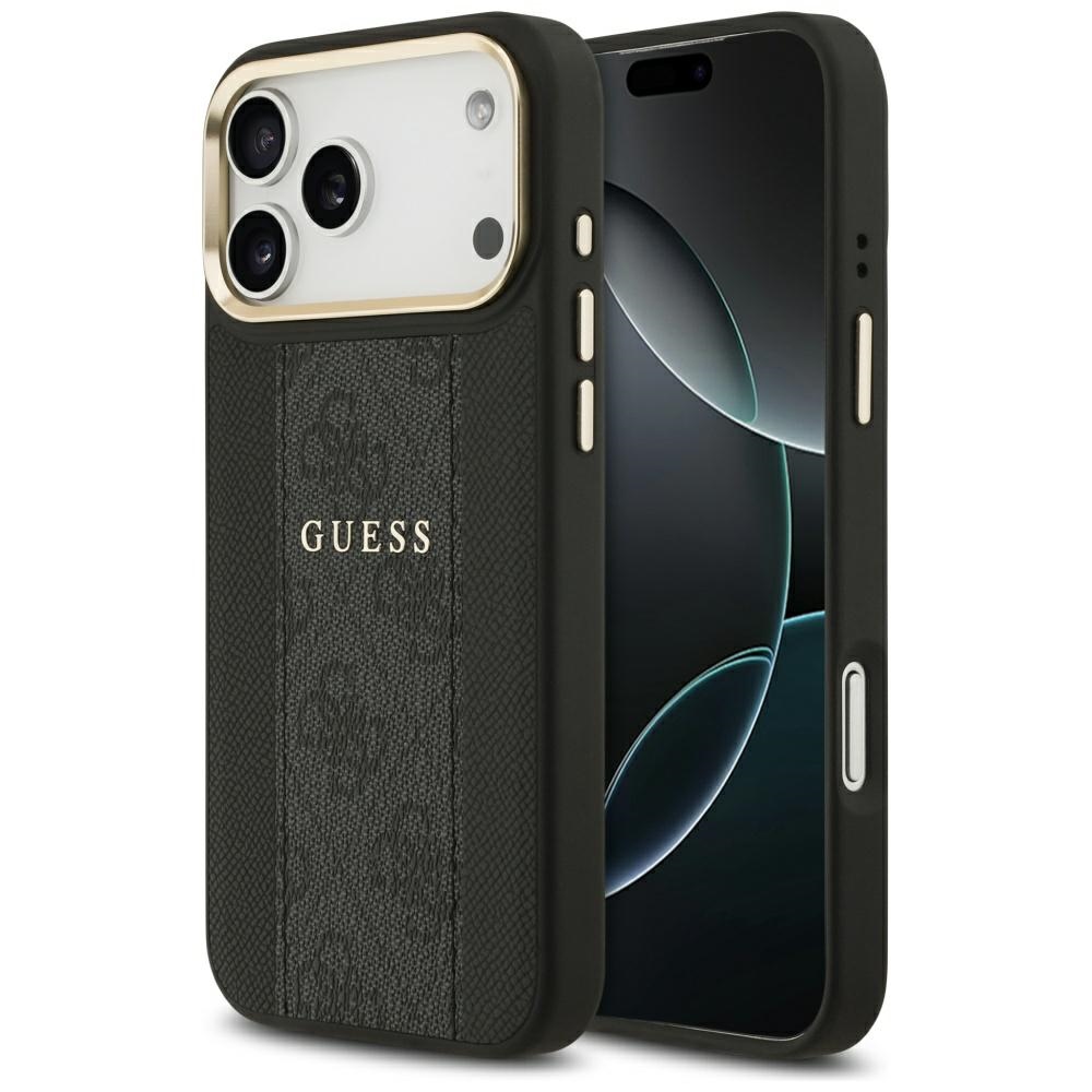 Guess 4G Stripe MagSafe -suojakuori iPhone 17 Pro Max - musta