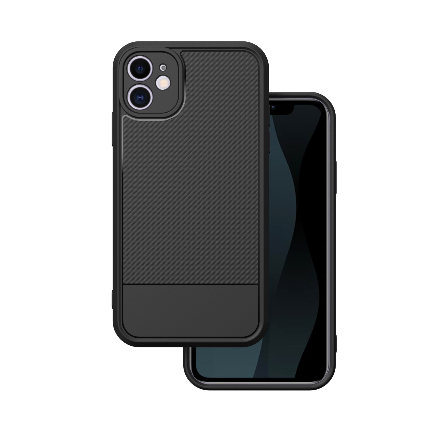 Simple Carbon suojakuori iPhone 11 musta