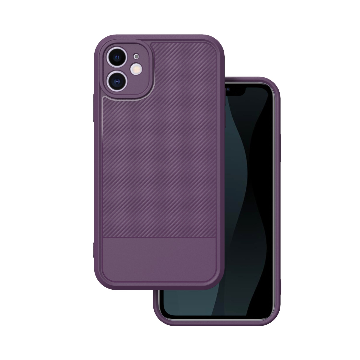 Simple Carbon suojakuori iPhone 11 violetti