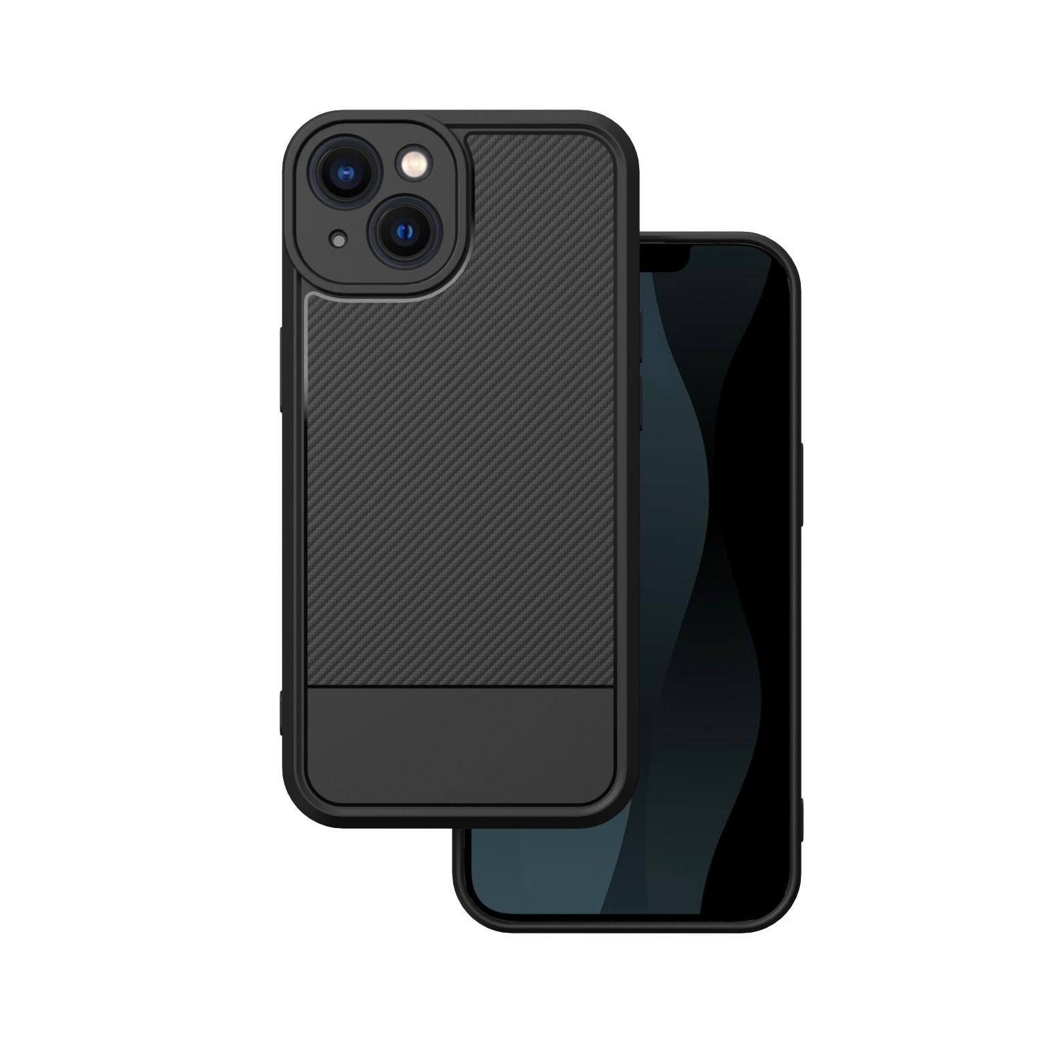 Simple Carbon suojakuori iPhone 13 6,1' musta