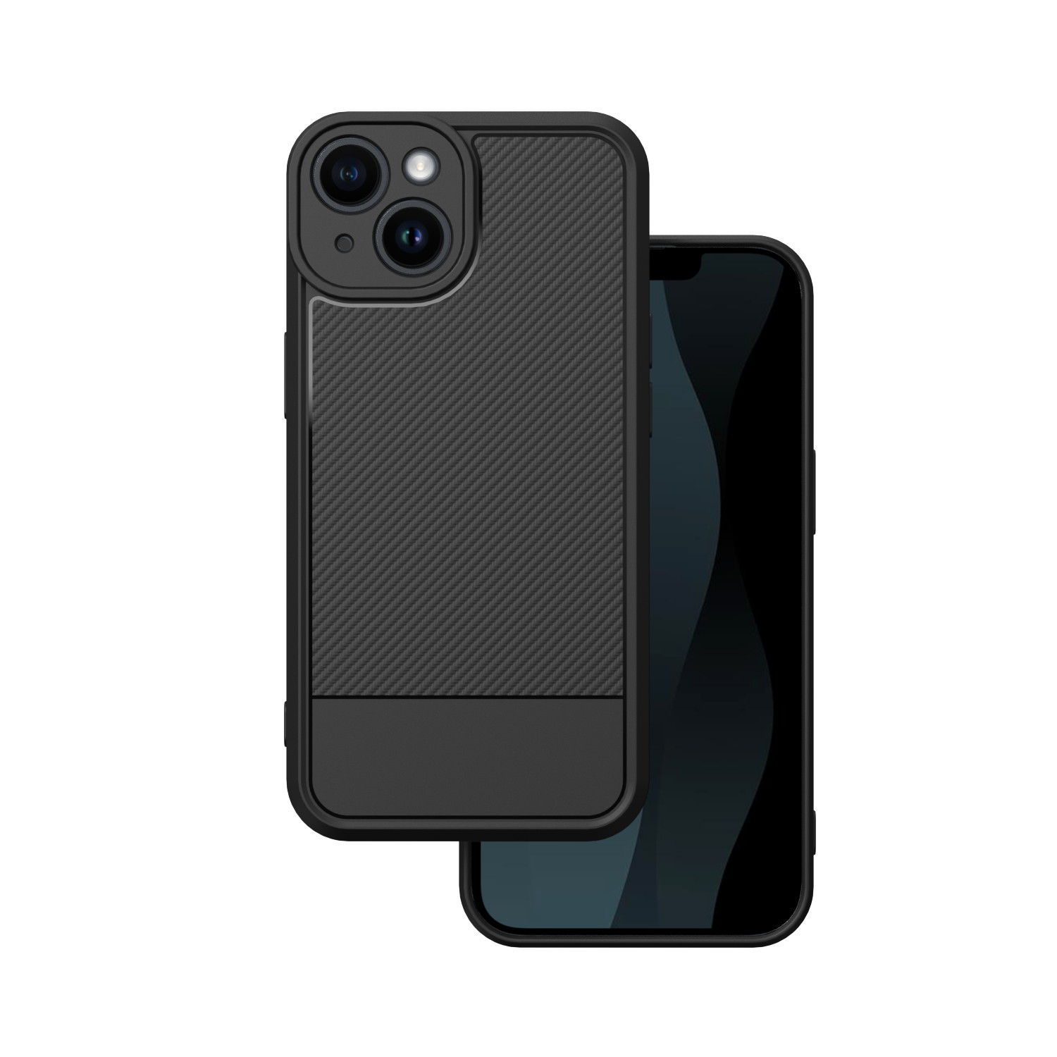 Simple Carbon suojakuori iPhone 14 6,1' musta
