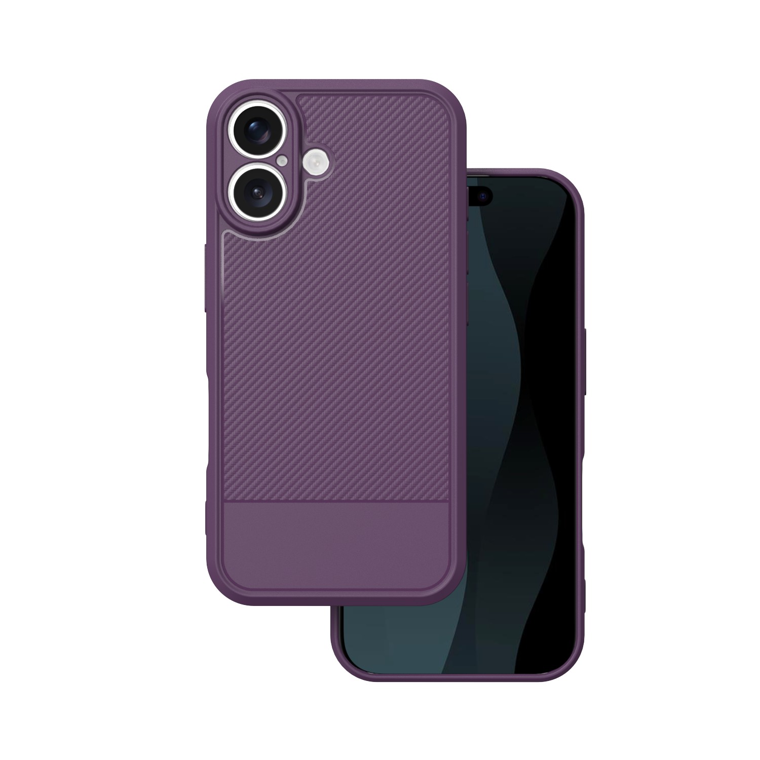 Simple Carbon suojakuori iPhone 17 6,3" violetti