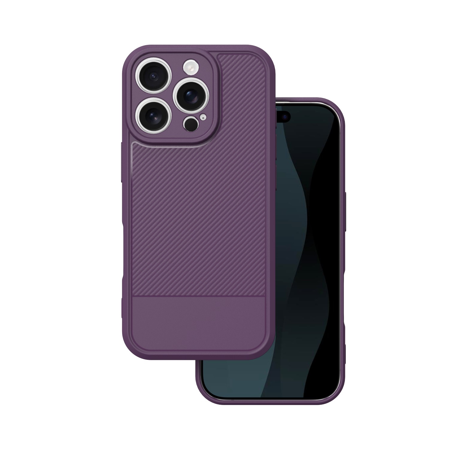 Simple Carbon -suojakuori iPhone 16 Pro 6,3' violetti