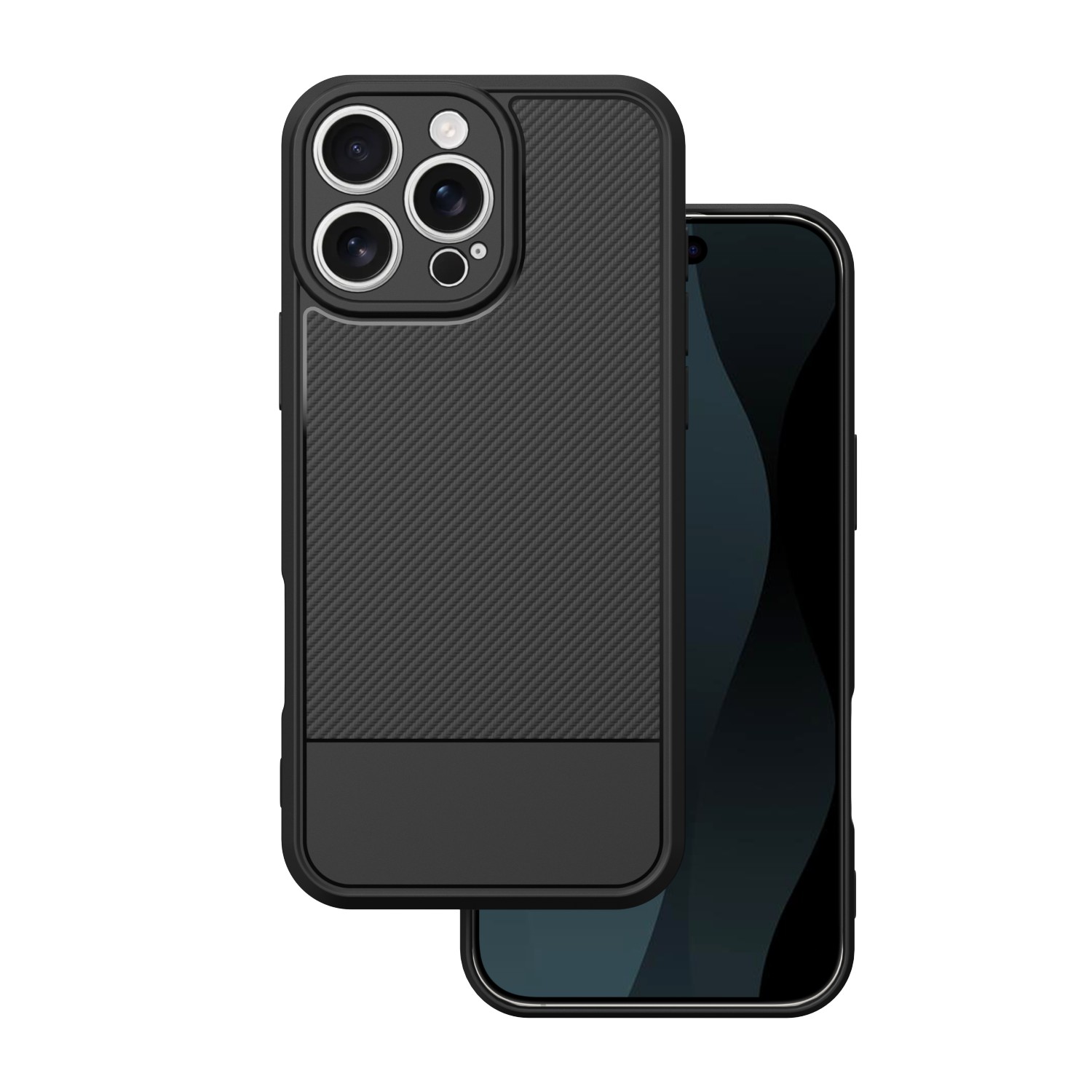 Simple Carbon suojakuori iPhone 16 Pro Max 6,9' musta