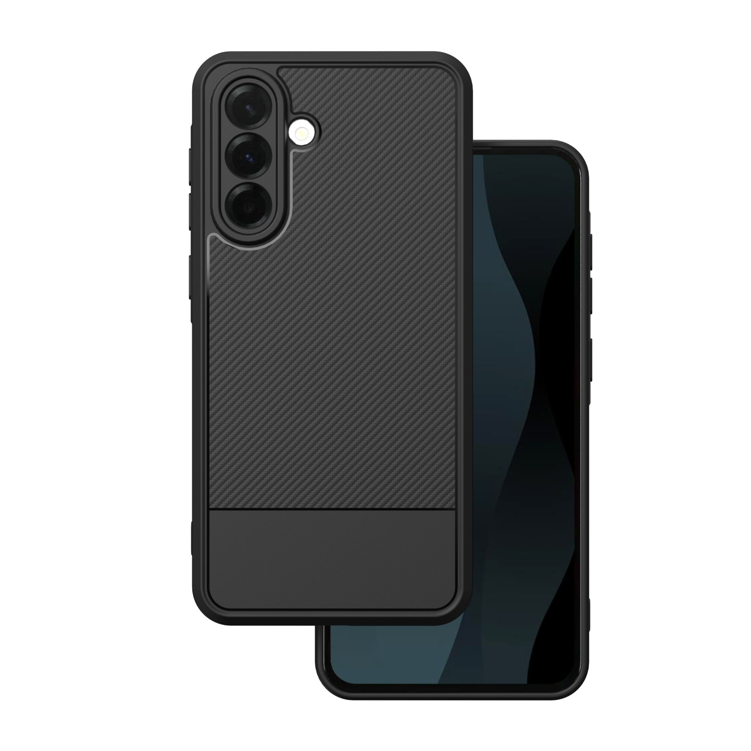 Simple Carbon suojakuori Samsung Galaxy A36 5G musta