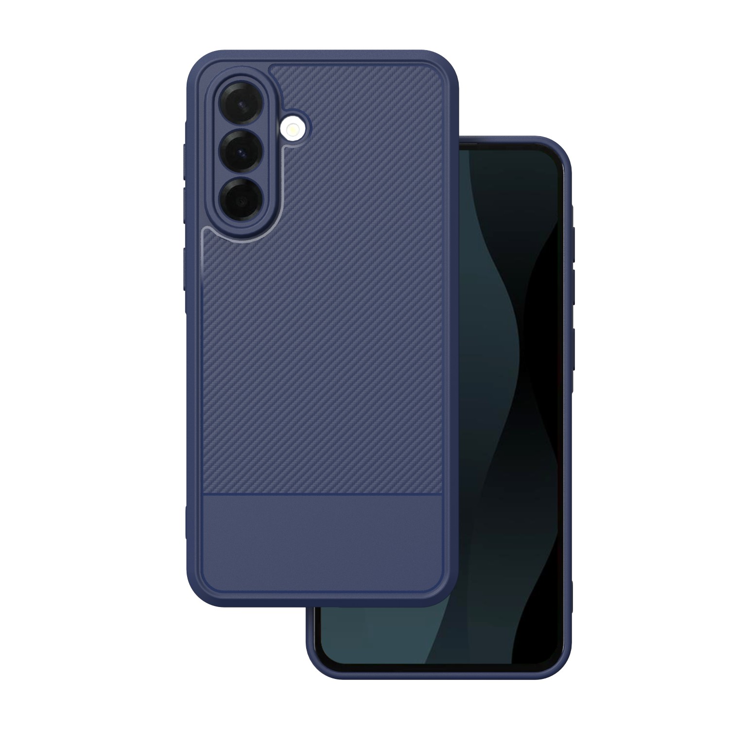 Simple Carbon suojakuori Samsung Galaxy A36 5G sininen