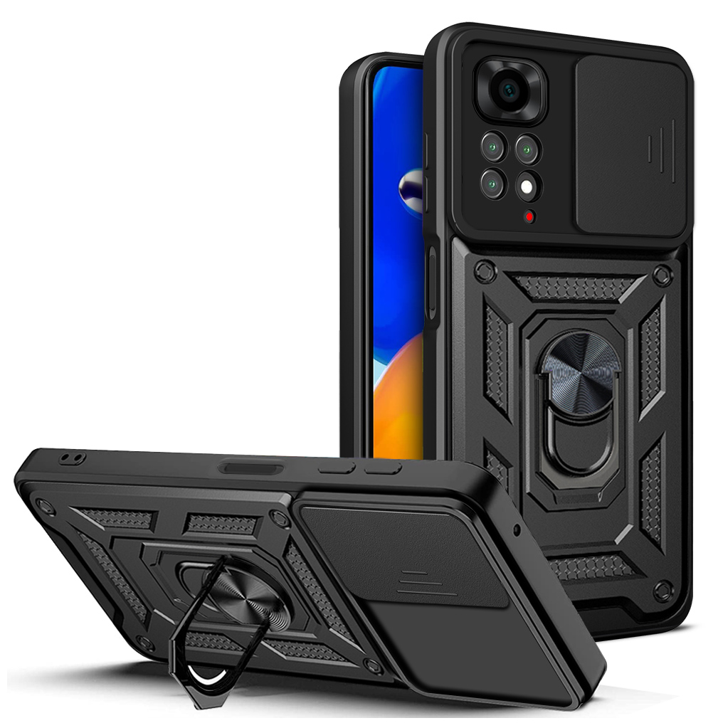 Defender Slide suojakuori Xiaomi Redmi Note 11 4G (Global) / Redmi Note 11s 4G musta