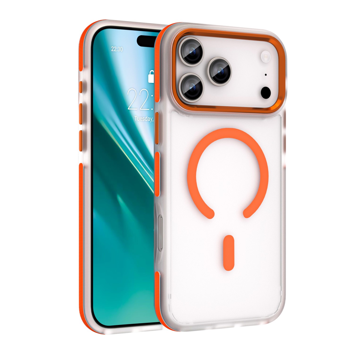 Etteri Icy Mag kuori iPhone 17 Pro oranssi