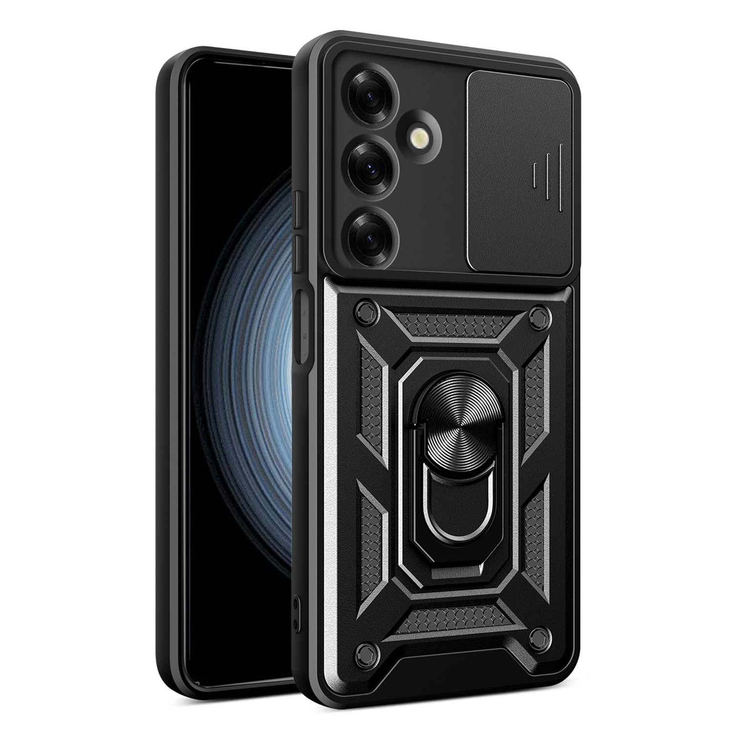Defender Slide Suojakuori Samsung Galaxy A37 5G:lle musta