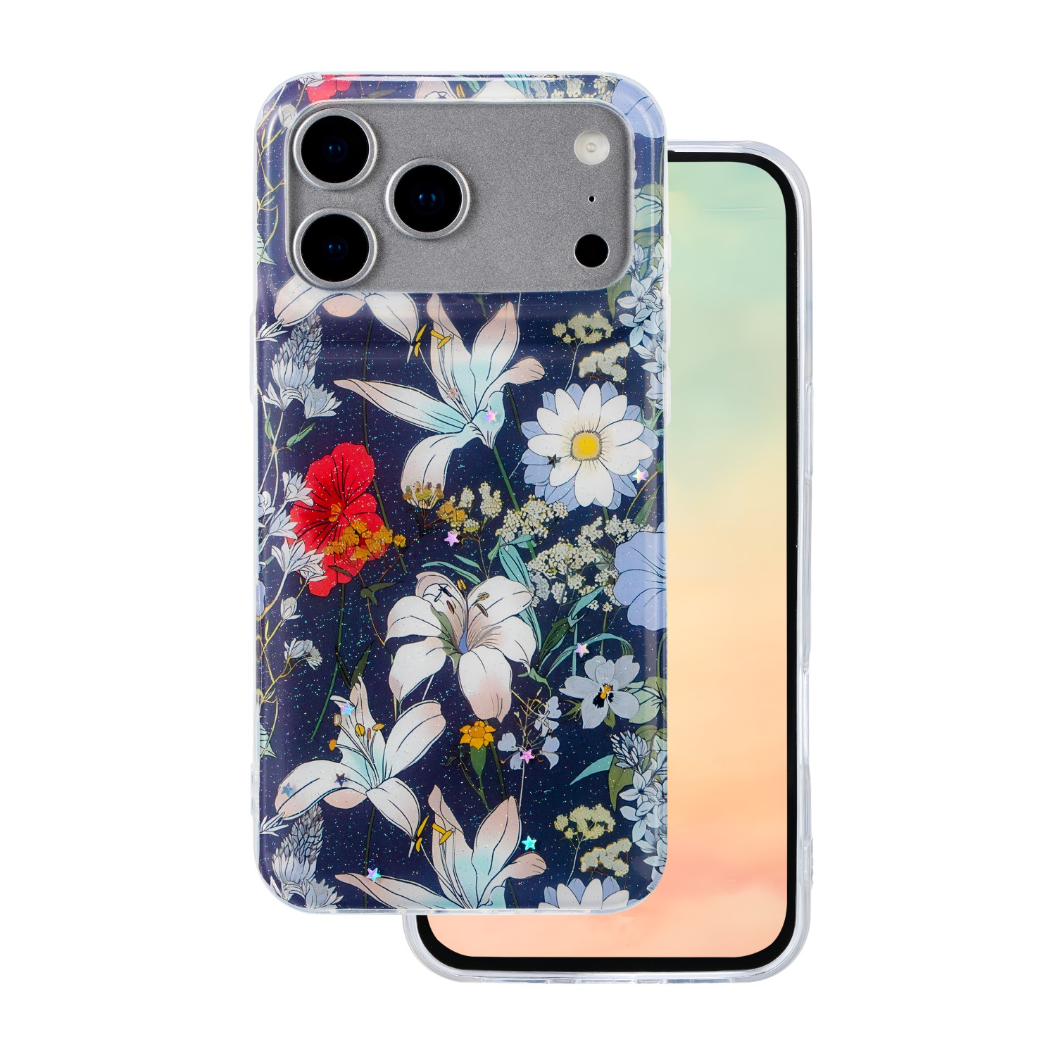 Glow Glam -suojakuori iPhone 17 Pro Max 6,9' sininen