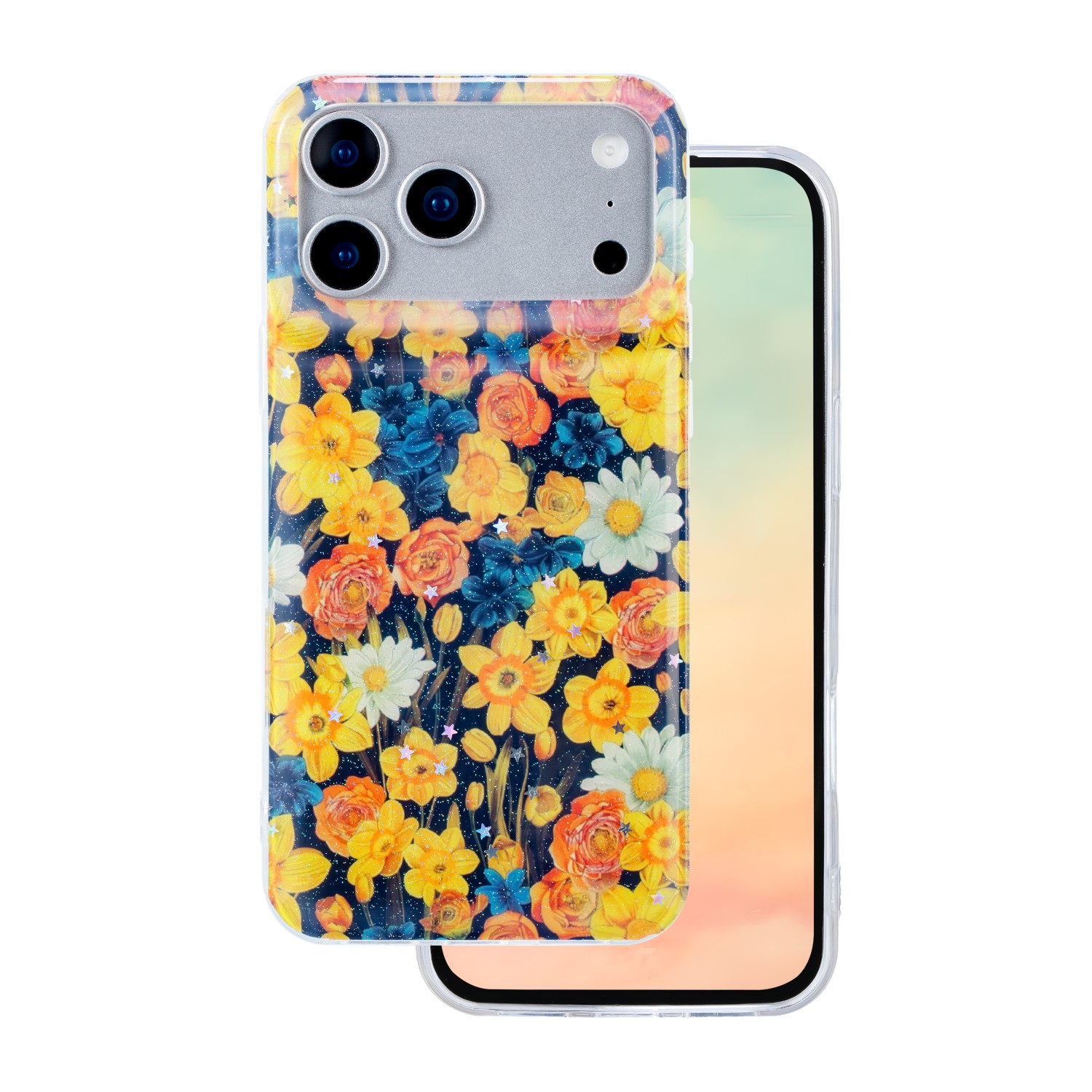 Glow Glam suojakuori iPhone 17 Pro 6,3'' oranssi