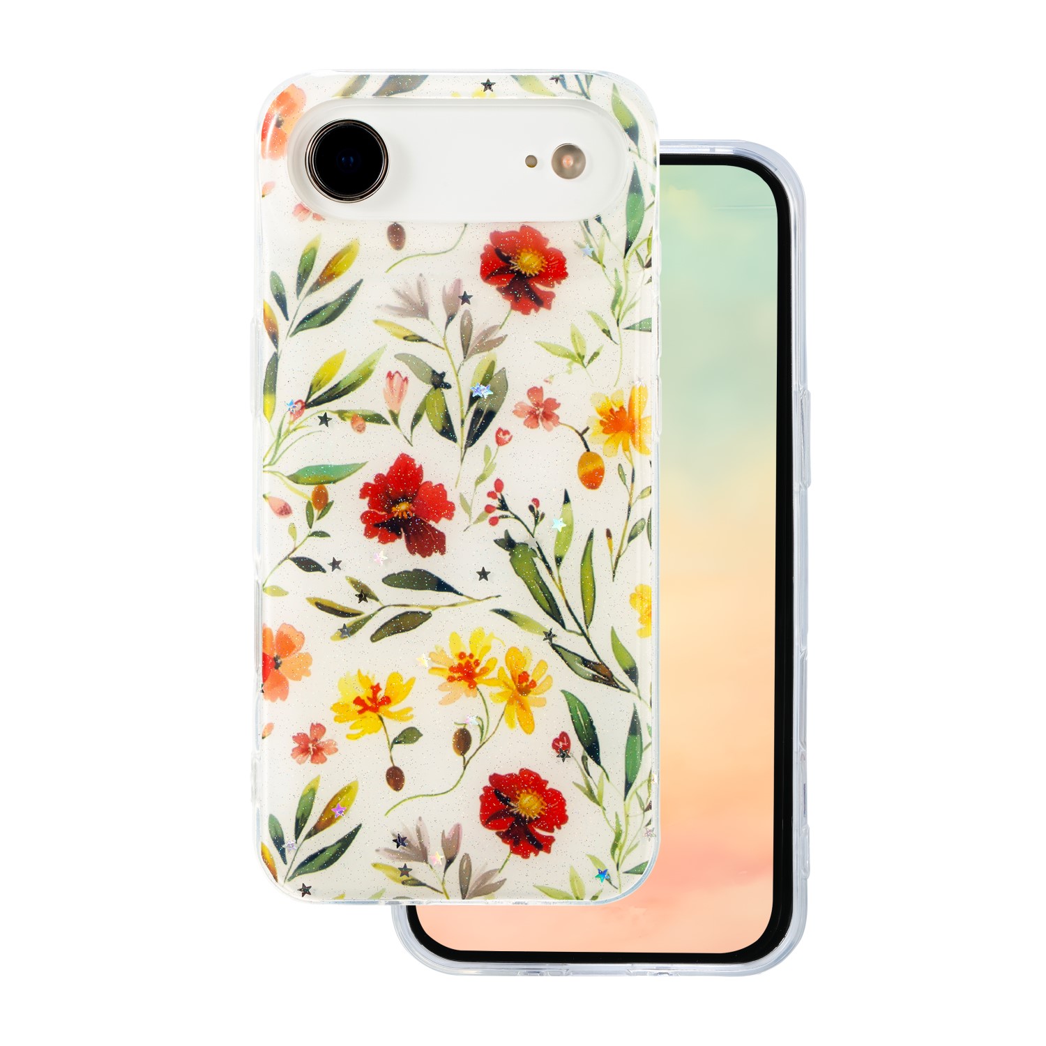 Glow Glam -suojakuori iPhone 17 Air 6,6' valkoinen